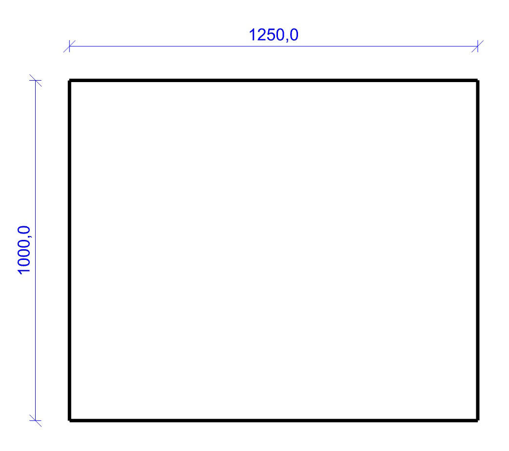 Kamin Bodenplatte, 2 mm Stahl, Rechteck 1000 x 1250 mm, hellgrau