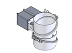 BG Luftklappe mit Stellmotor D=125