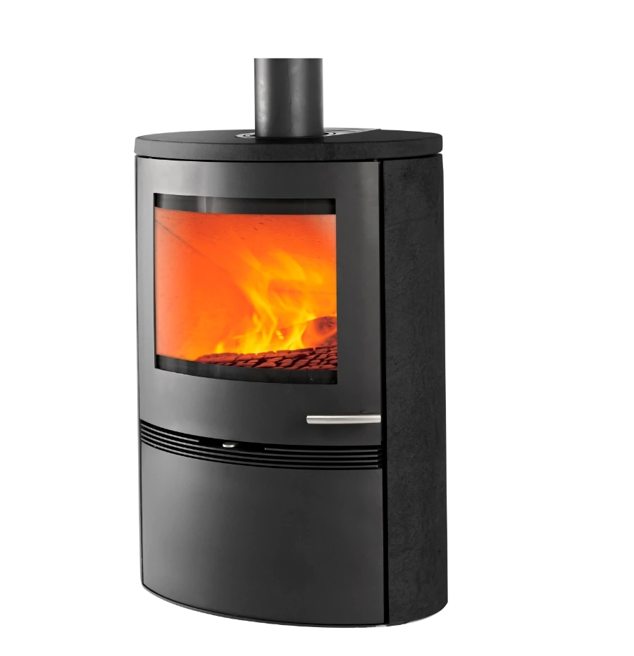 Kaminofen TermaTech TT22HS Black schwarz lackierter Naturstein, 7,5 kW