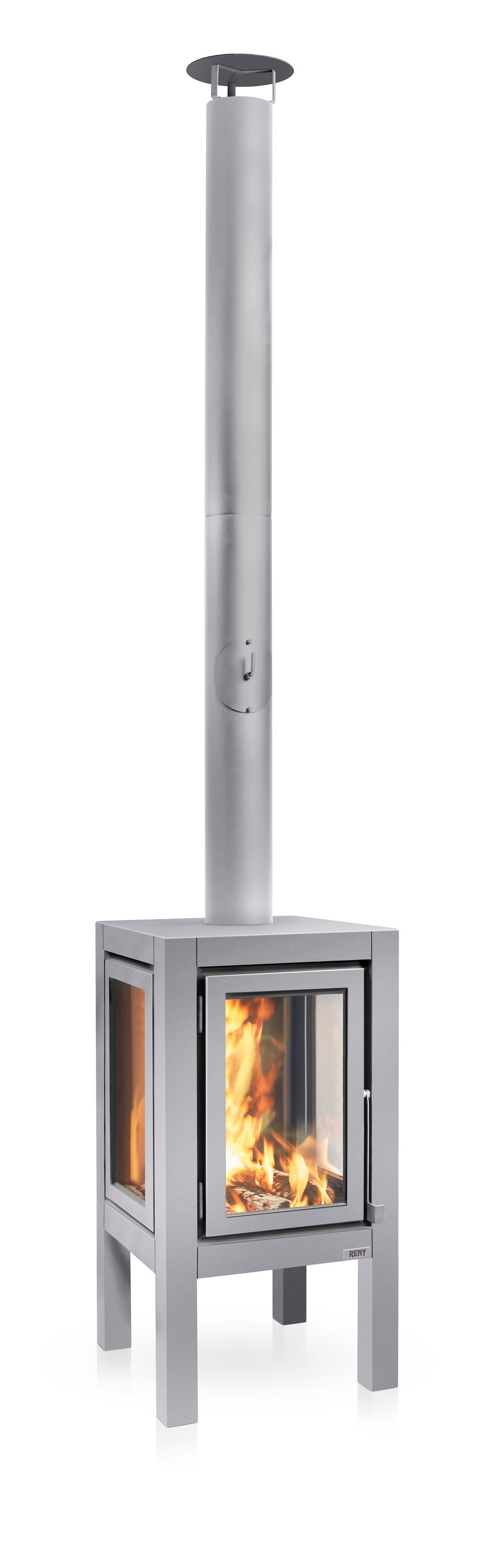 Terrassenkamin Cortenstahl RB73 QUARUBA XXL – edelstahl