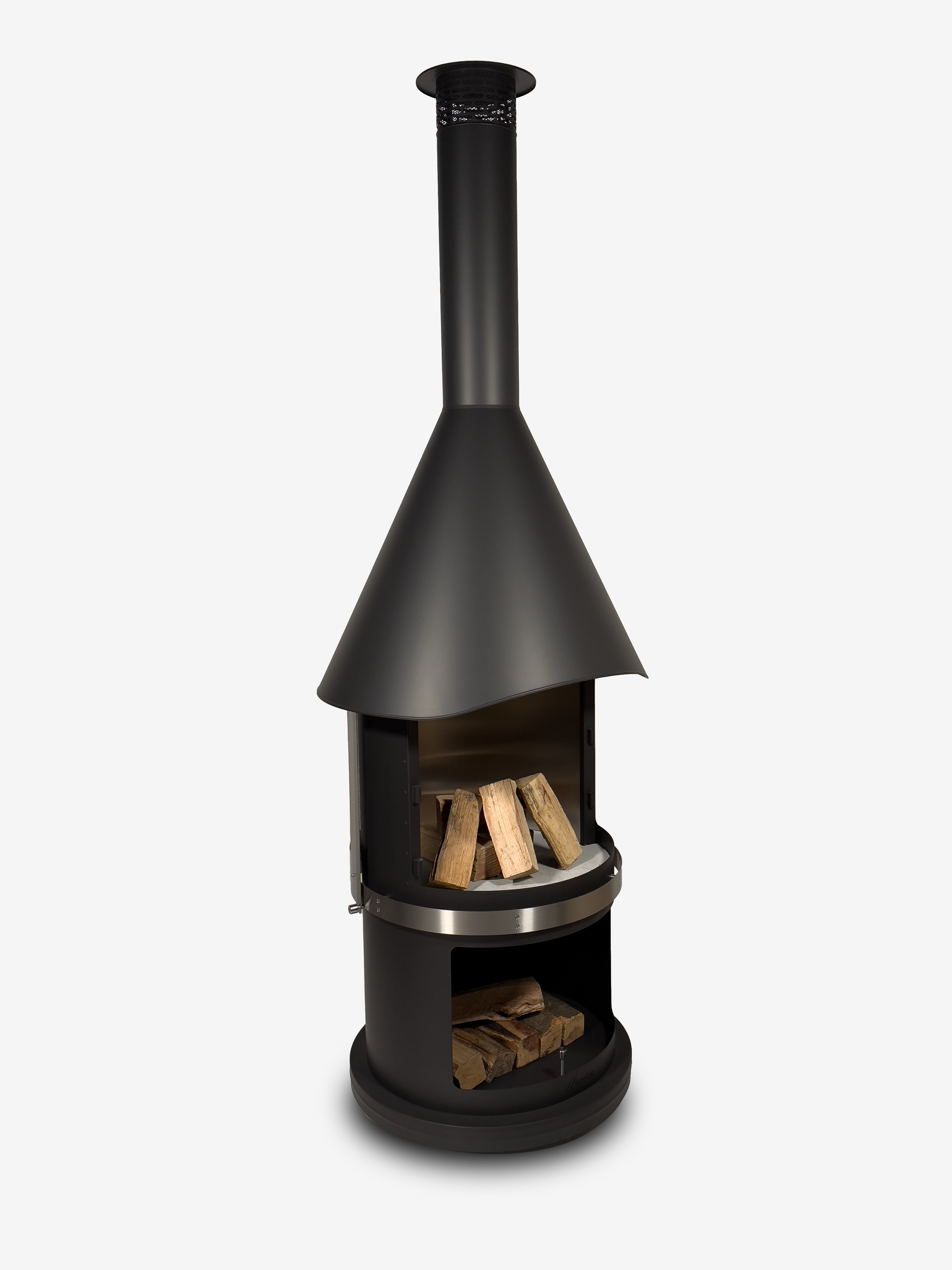 Grillkamin Edelstahl Firestar 800 Glas (3.Generation)