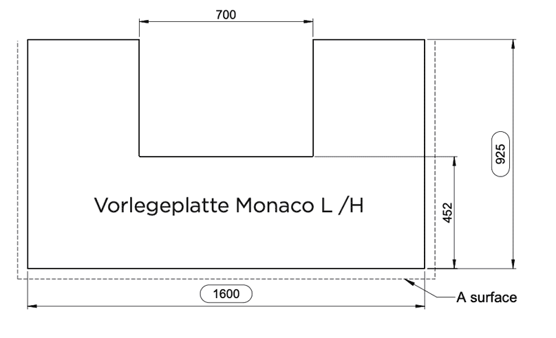 Vorlegeplatte ESG Klarglas Frontbank Nordpeis Kaminbausatz Monaco