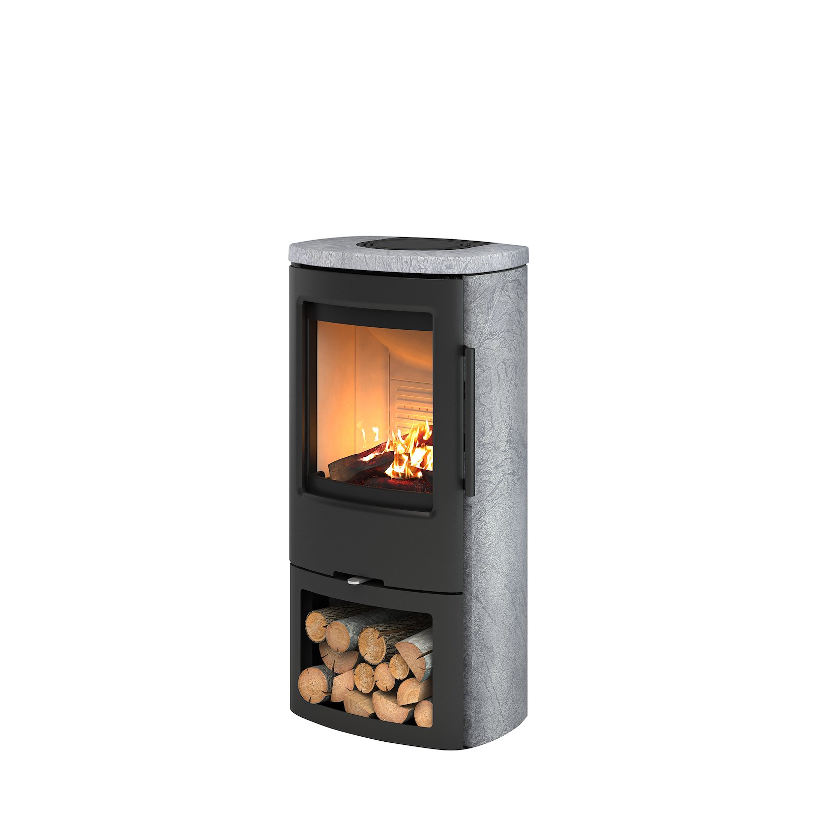 Kaminofen TermaTech TT44 CG Grey, TermaStone, 4,8 kW