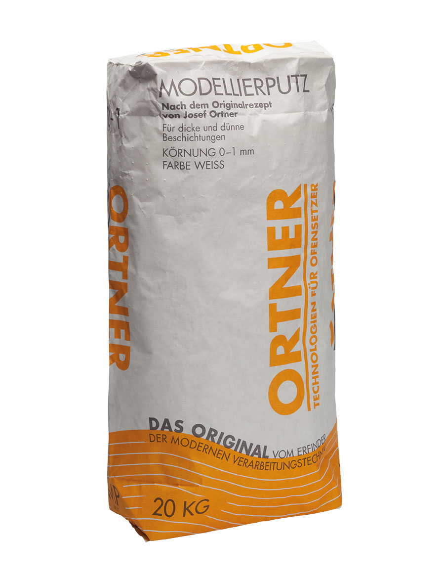 Ofenputz Modellierputz weiß 0-1 mm, 20 kg Sack