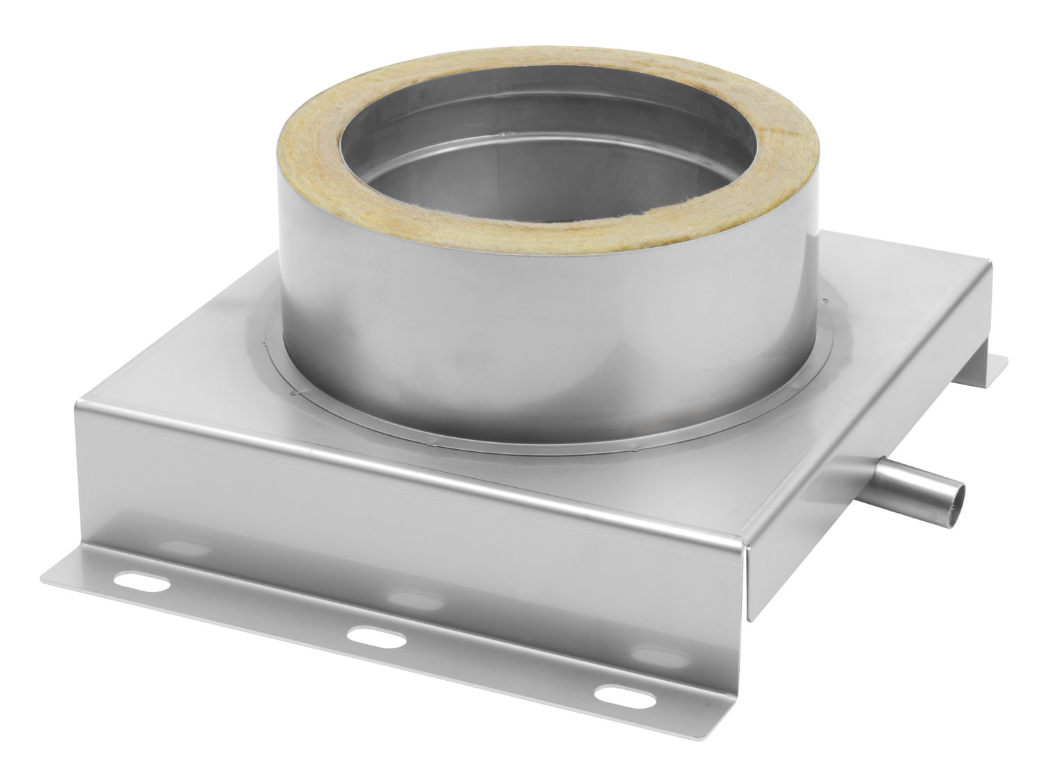 Konsolplatte mit Kondensatablauf doppelwandig Sockel eckig - eka complex D 25