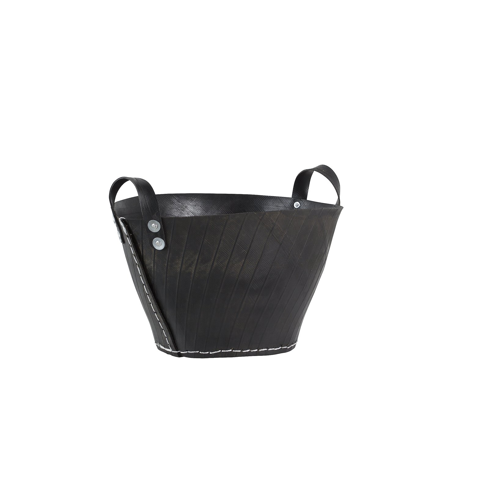 Holzkorb "REIFEN", Ø 50 cm, schwarz
