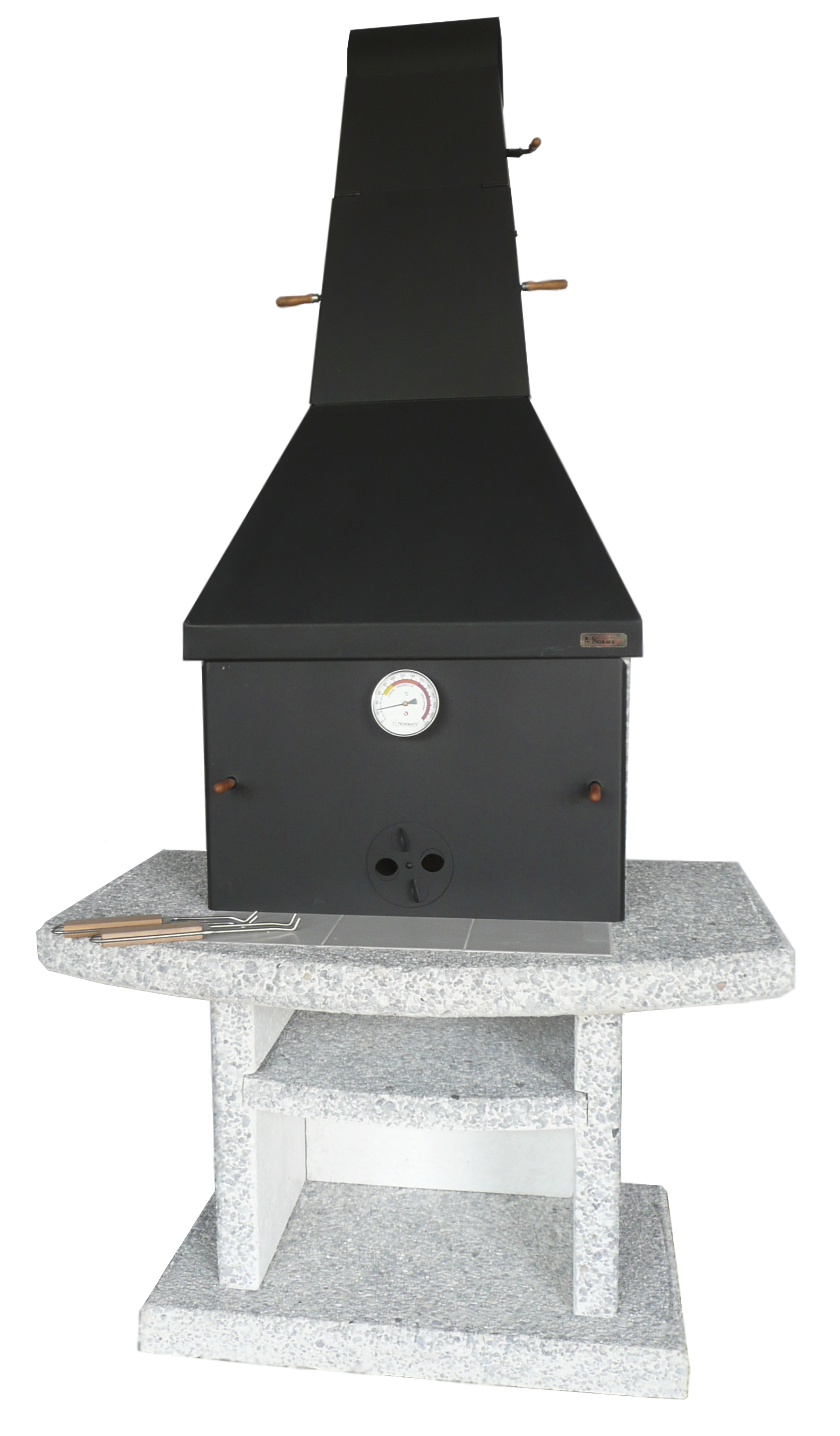 Grillkamin Wellfire TOSKANA QUATRO 4 in 1 mit Stahlhaube