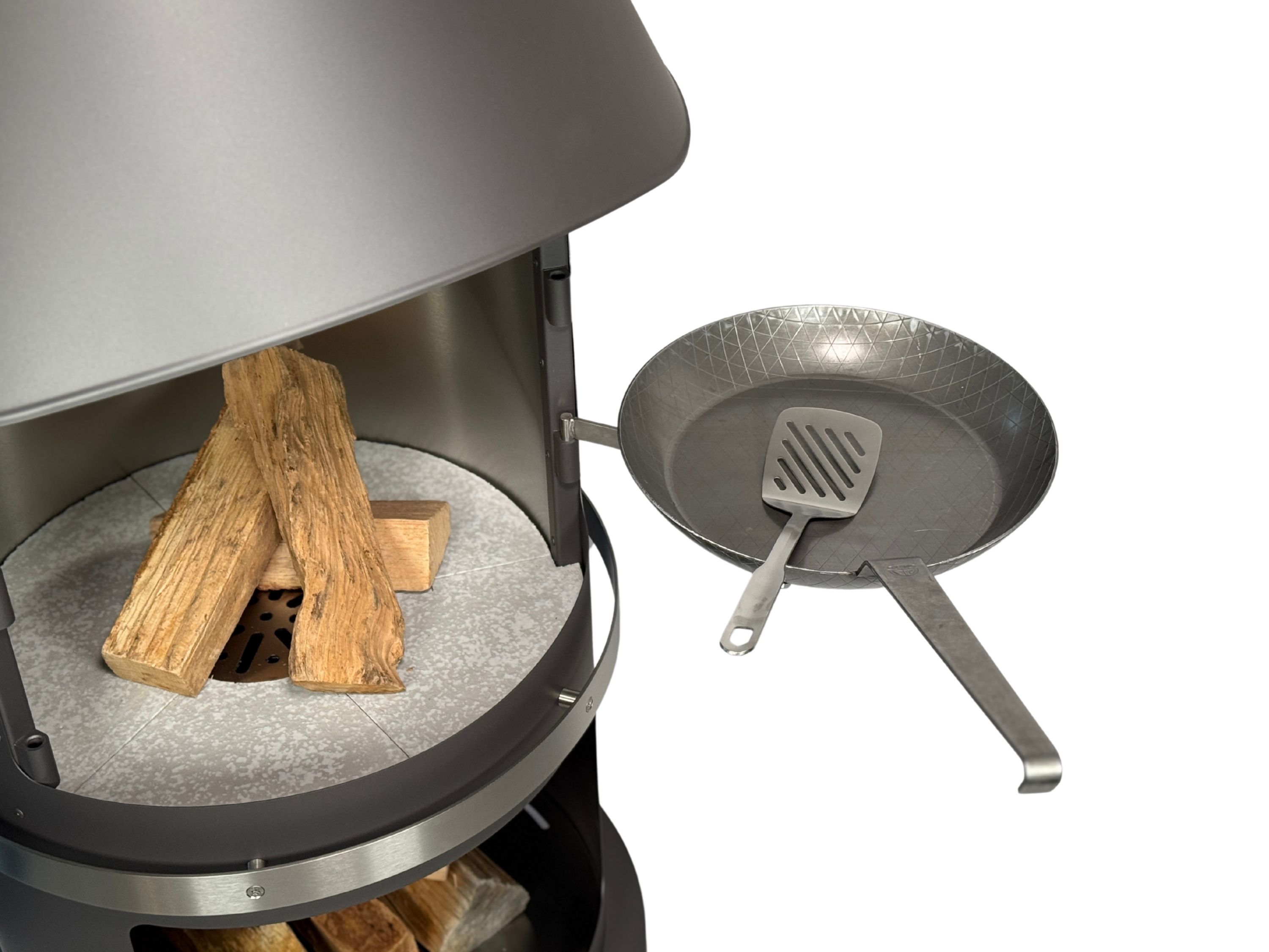 Schmiedeeisenpfanne Ø32cm Firestar Grillkamin DN 800
