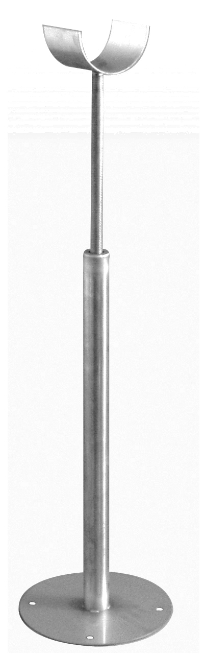 Stützfuß Edelstahl verstellbar 1000-1750 mm doppelwandig - eka complex D 25