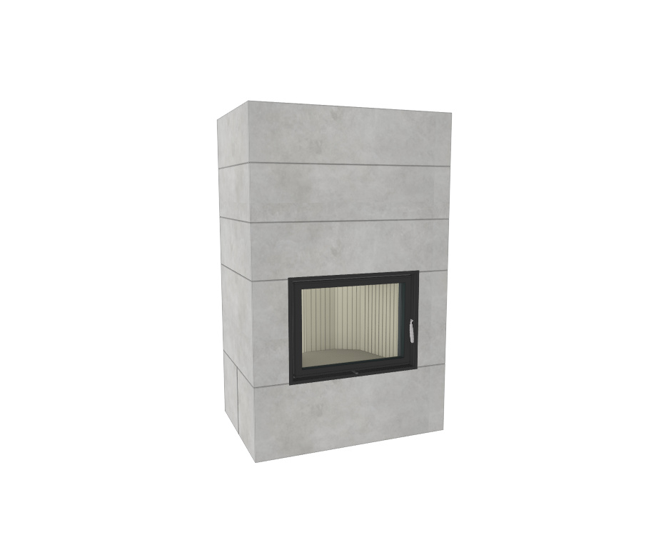 Kaminbausatz Brunner Systemkamin BSK 08 Kompakt Kamin Schiebetür, 11 kW