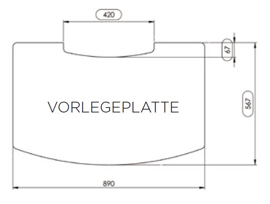 Vorlegeplatte ESG Klarglas Nordpeis Kaminbausatz Lisboa