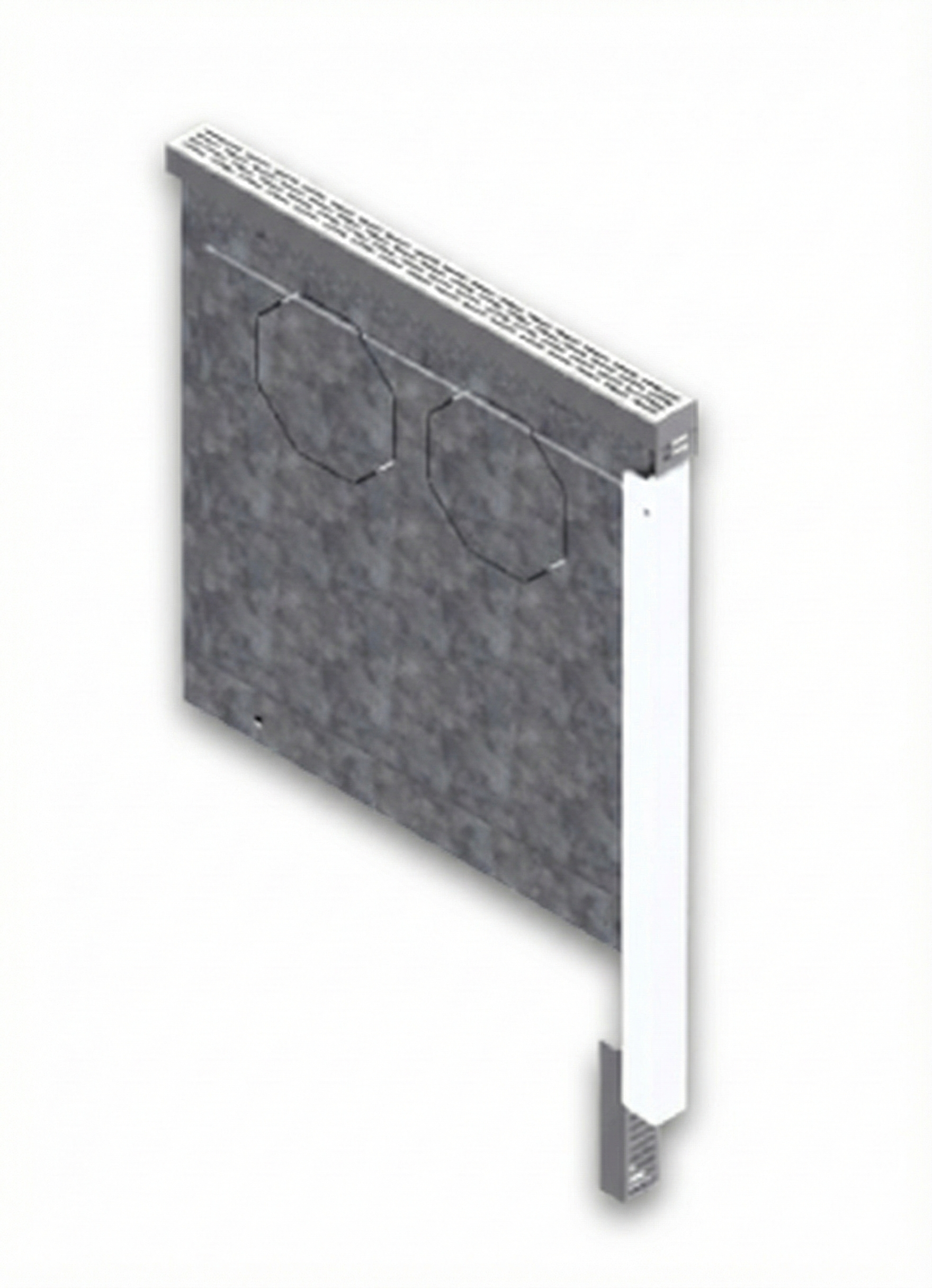 Brandschutzeinheit Lohberger 6,5 cm, emaillierte Seitenwand