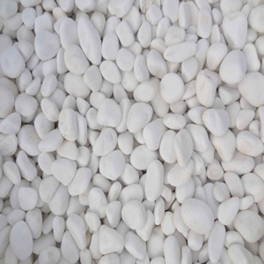 Weiße Kieselsteine Ethanol Kamin Xaralyn, 5 kg