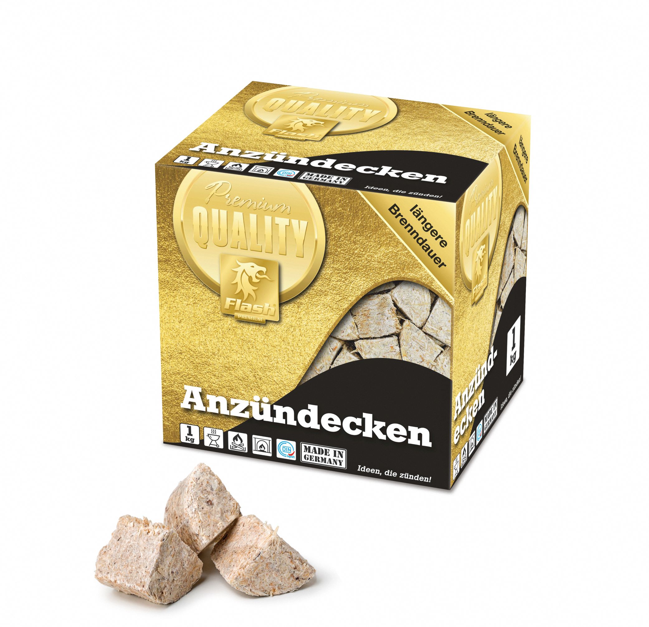 Kaminanzünder Holz Wachs, Premium 1 kg