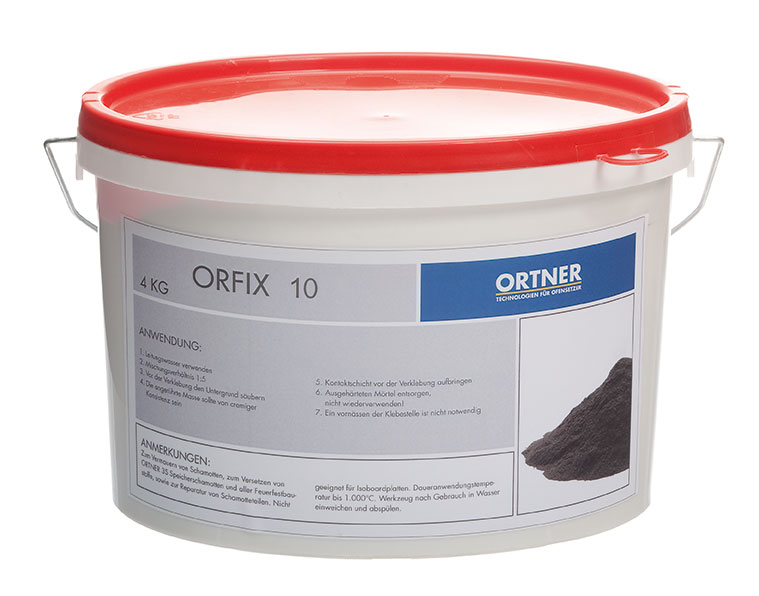 Orfix 10 Feuerfest Kleber schwarz, 4 kg