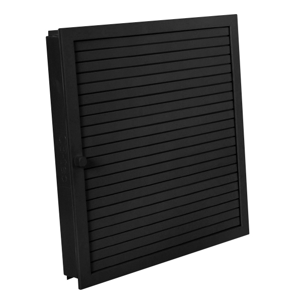 Warmluftgitter für Revisionstür 45 x 45 cm schwarz