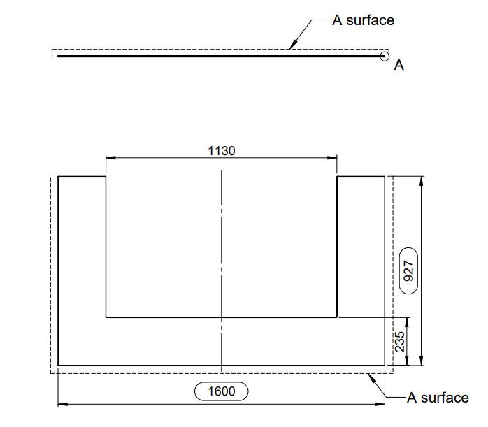 Vorlegeplatte ESG Klarglas Frontbank Nordpeis Kaminbausatz Monaco