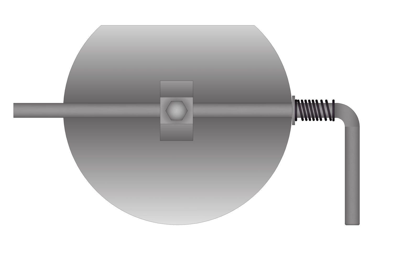 Drosselklappe für 150mm Rauchrohr schwarz : : Baumarkt