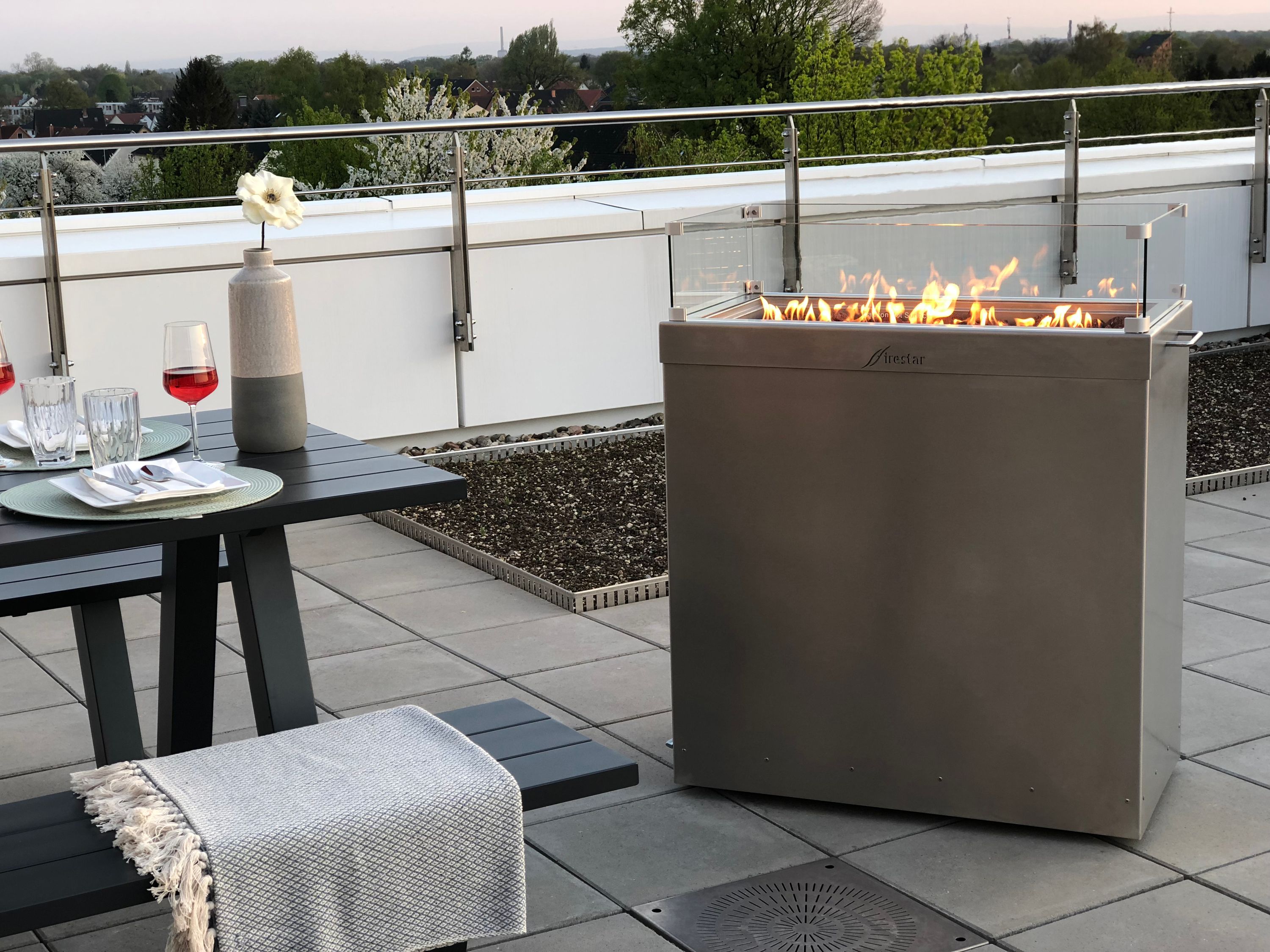 Terrassenkamin Gas Firestar Xtra-Large