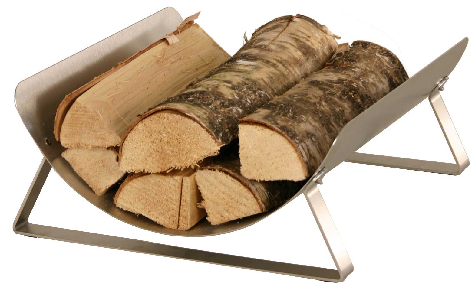 Holzkorb Heibi aus Edelstahl