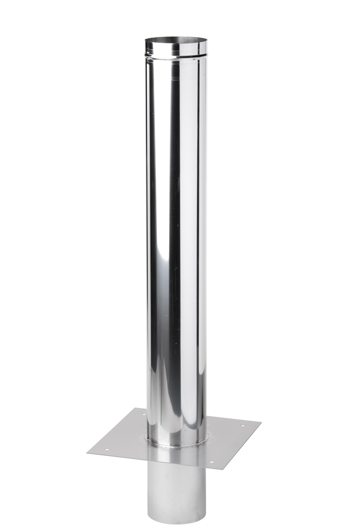 Schornsteinverlängerung 0,3 m einwandig Edelstahl - konfigurierbar
