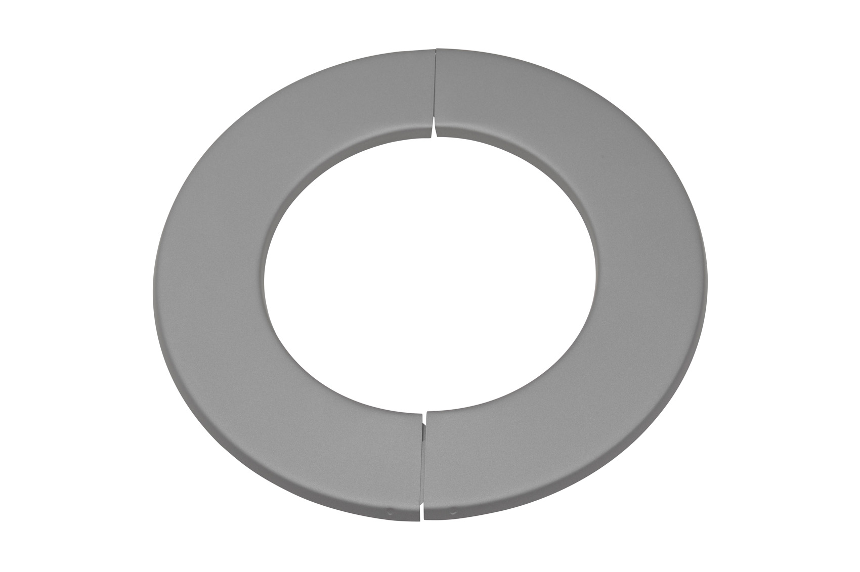 Wandrosette Rauchrohr Stahl zweiteilig Randbreite 52 mm Ø 155 mm hellgrau