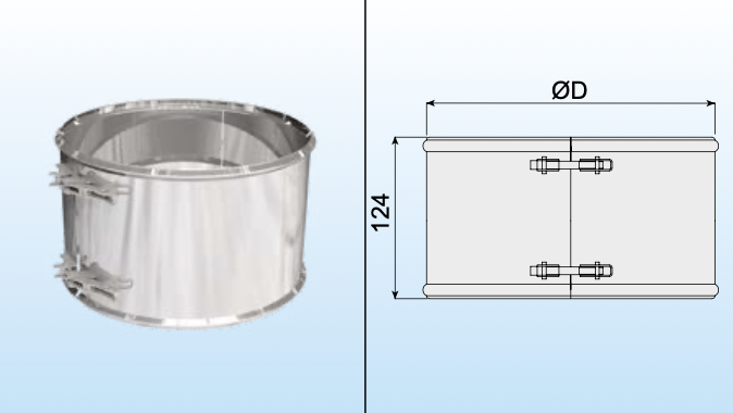 Klemmband doppelwandig - eka complex D 50