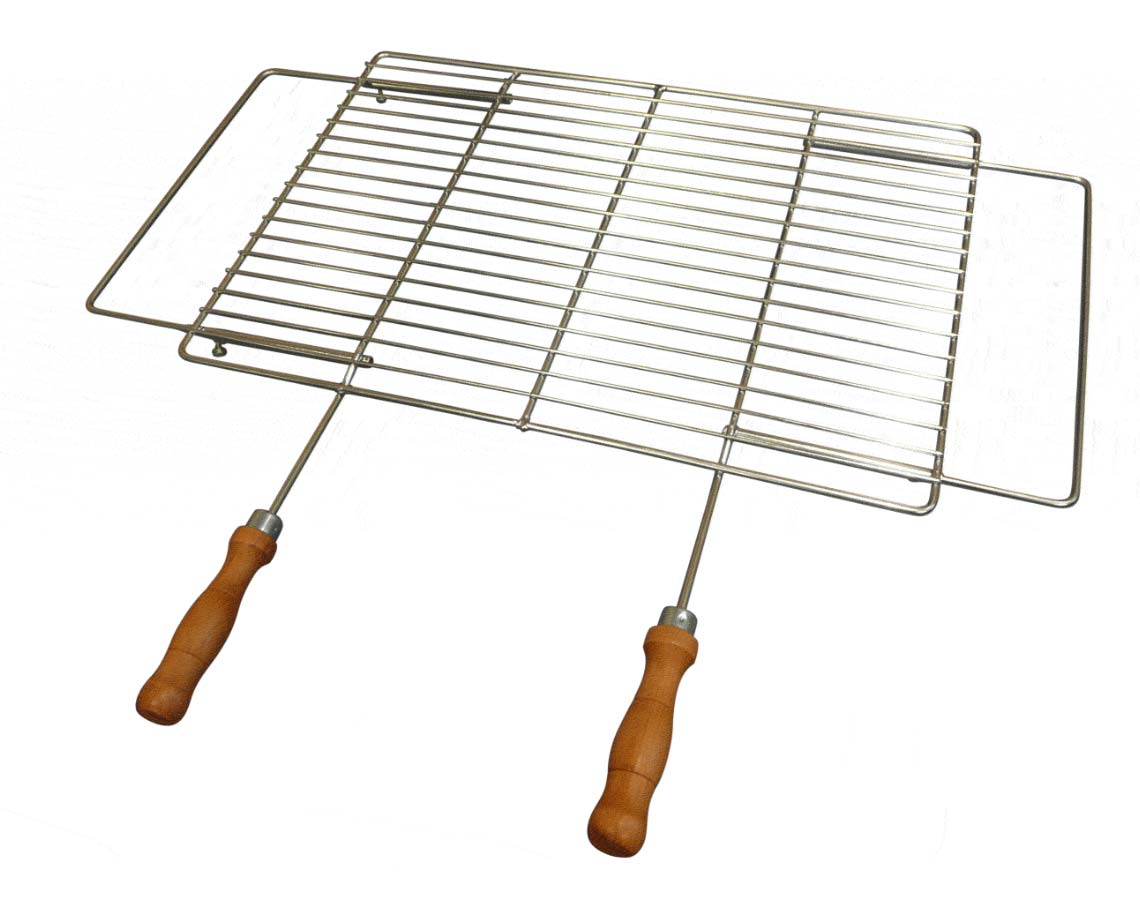 Grillrost Edelstahl verstellbar, 53 x 79 x 38 cm