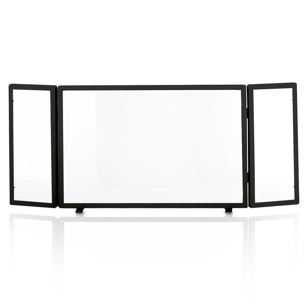 Funkenschutz Glas Heibi 3-teilig, 111 x 47 x 15 cm