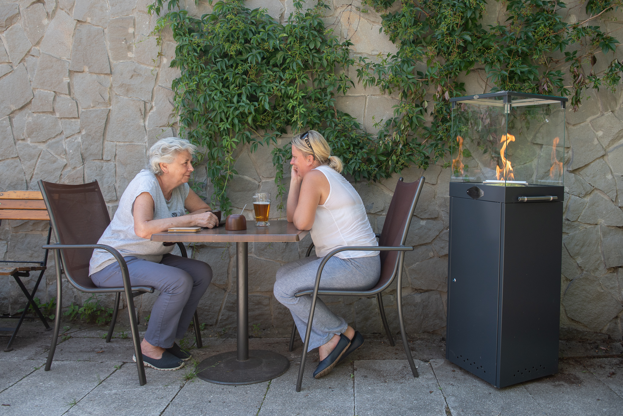 Gaskamin - Terrassenkamin Kubus V klein