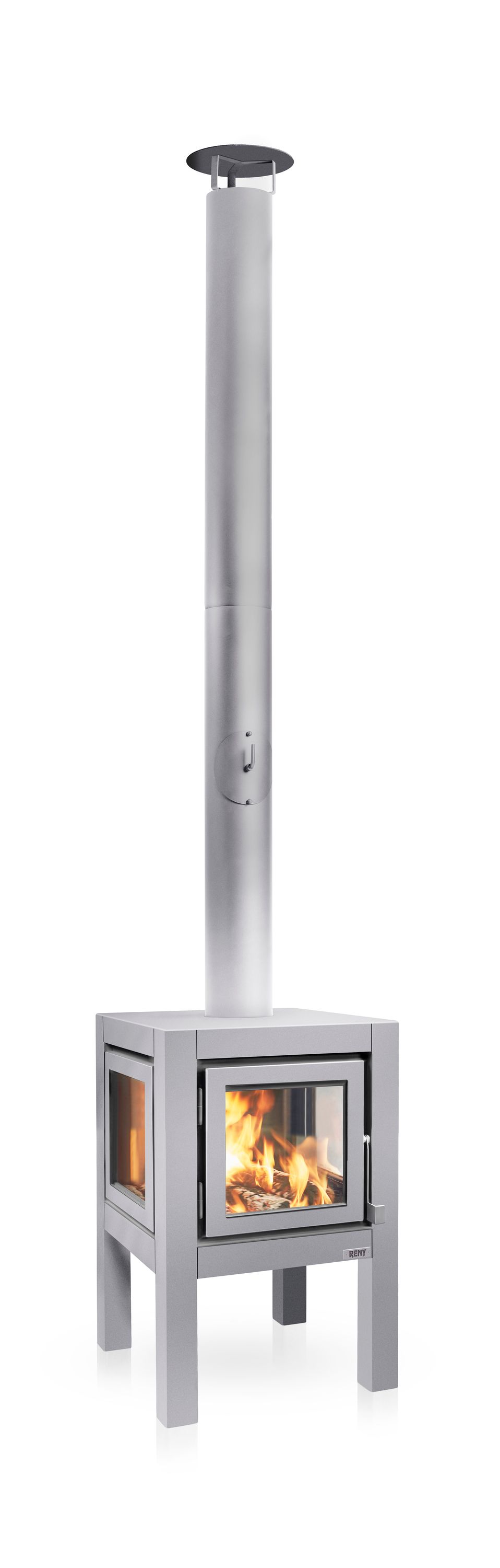 Terrassenkamin Cortenstahl RB73 QUARUBA L – edelstahl