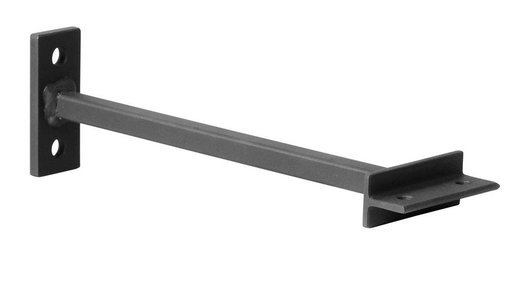 Wandhalter starr 100 mm für Rauchrohr Stahl doppelwandig Ø 150 mm schwarz