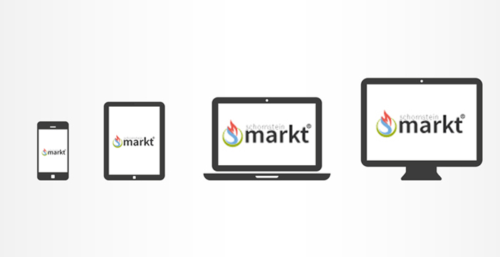 Schornsteinmarkt® auf verschiedenen Endgeräten