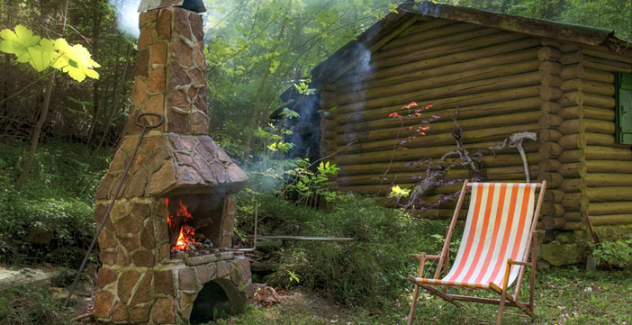 Ferienhaus mit Grillkamin