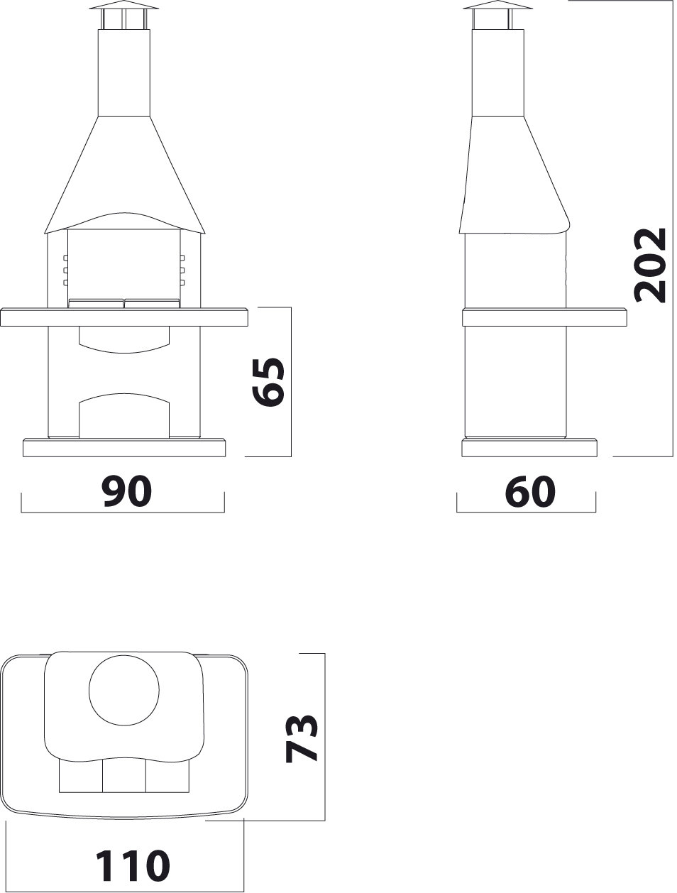 Wellfire Siesta Grillkamin In Weiß – Inkl. Beistelltisch, Edelstahl-Grillrost, 185x110x73 Cm – Mit Granitsplitt-Oberfläche
